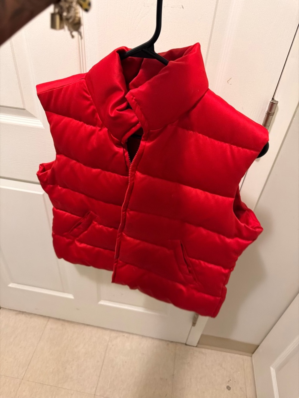 Tommy Hilfiger Red Quilted Puffer Vest